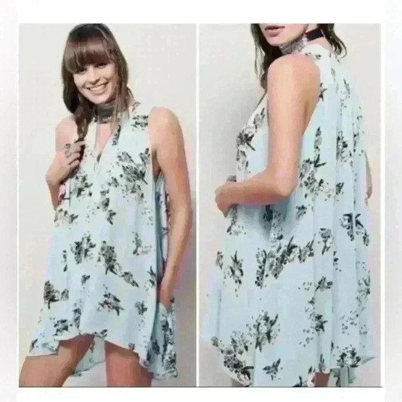 Free people swing tunic mint green with pockets sleeveless long line Small - Picture 4 of 11